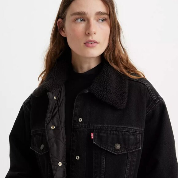 Levi's Longline Padded Trucker Jacket - Picture 4 of 8